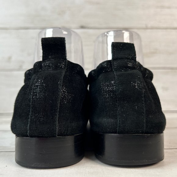 Abeo Jean 11 Loafers Womens 7M Metallic Black Leather Neutral Orthotic Insoles - Picture 5 of 10